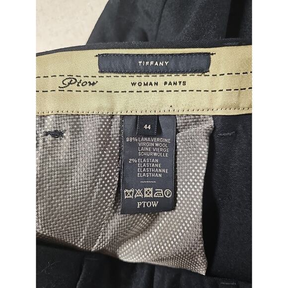 PTOW Womens Size US 14 EU 44 Wool Tiffany Trouser Career Office Capsule Black - Picture 9 of 12